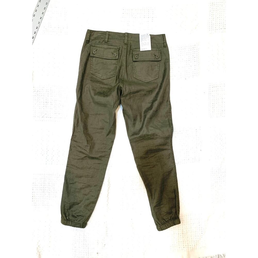 new Level 99 27 linen Izzy patch pocket mid rise jogger pants P 3483 - Picture 9 of 12